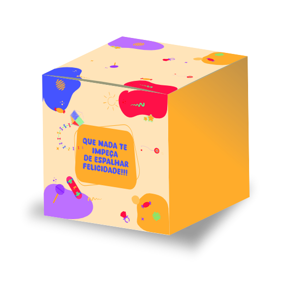 1001 - Caixa cubo - Cor 04