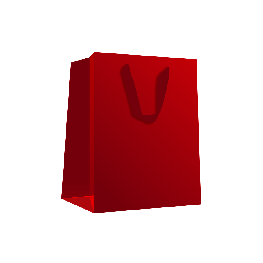 MFL32 - Sacola P com verniz e alça cetim - Vermelho