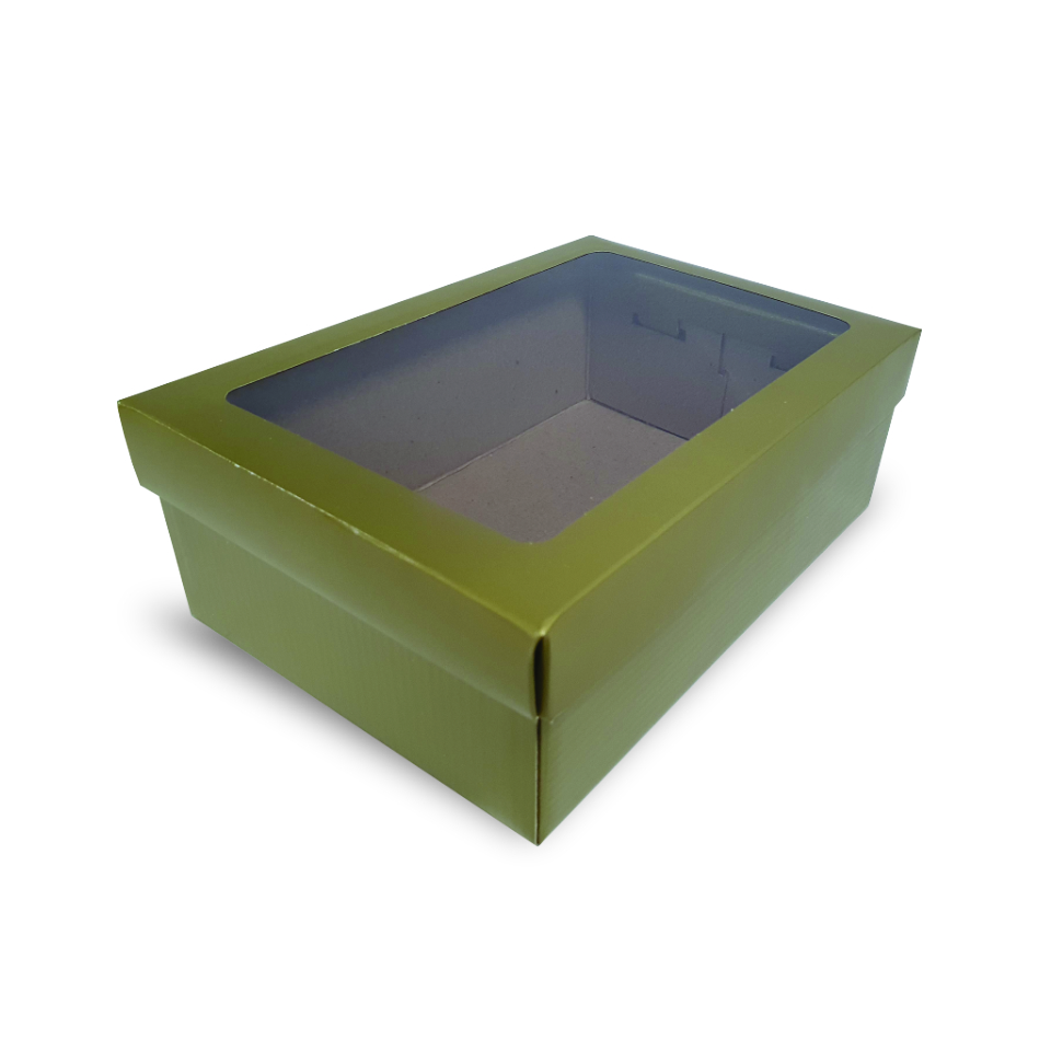 MF15 - Caixa com Visor - Dourada