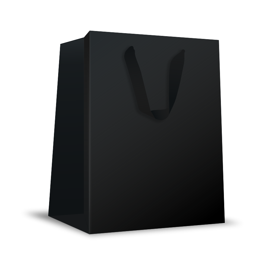 MFL35 - Sacola M com verniz e alça cetim - Preto