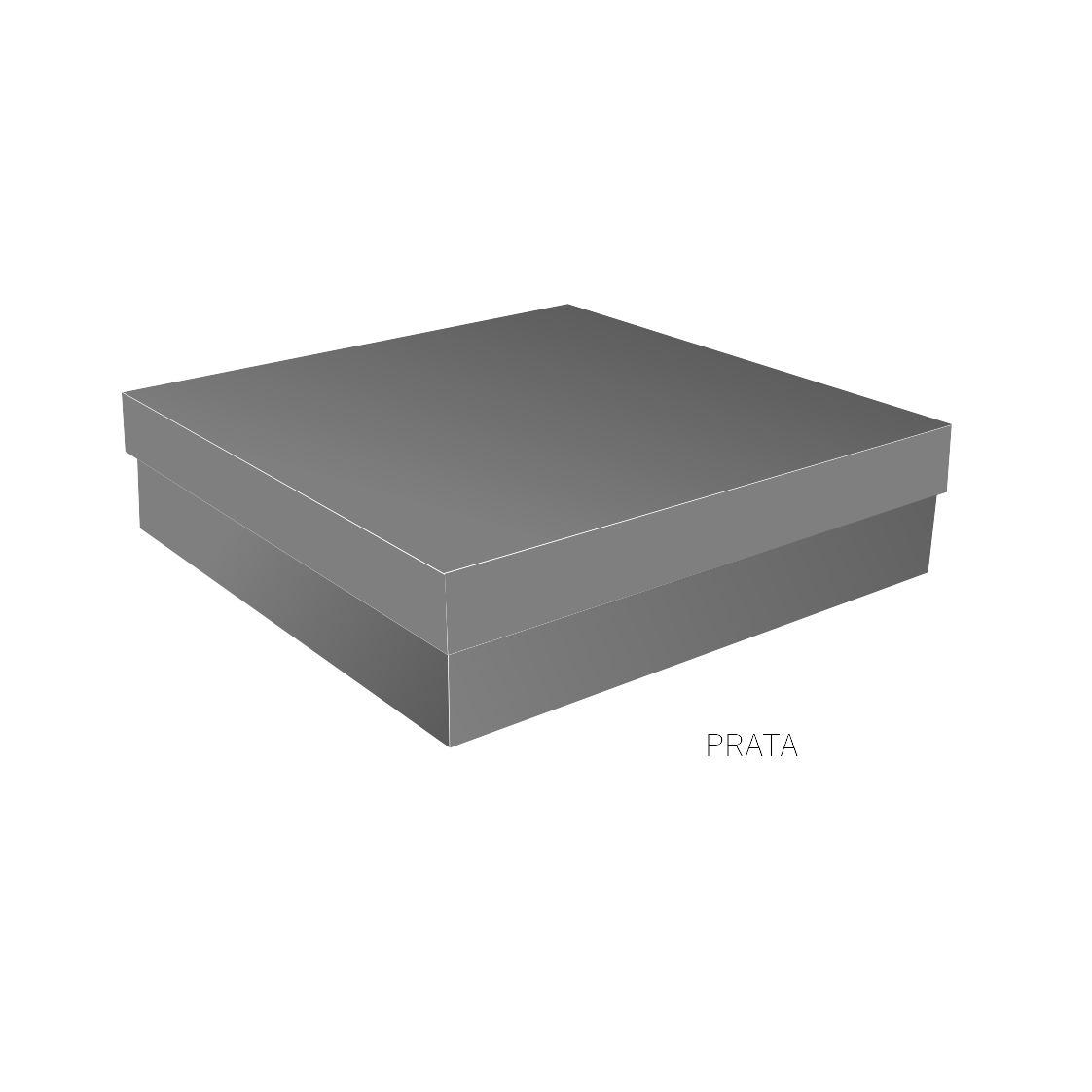 CPQG - Caixa presente quadrada G - Prata