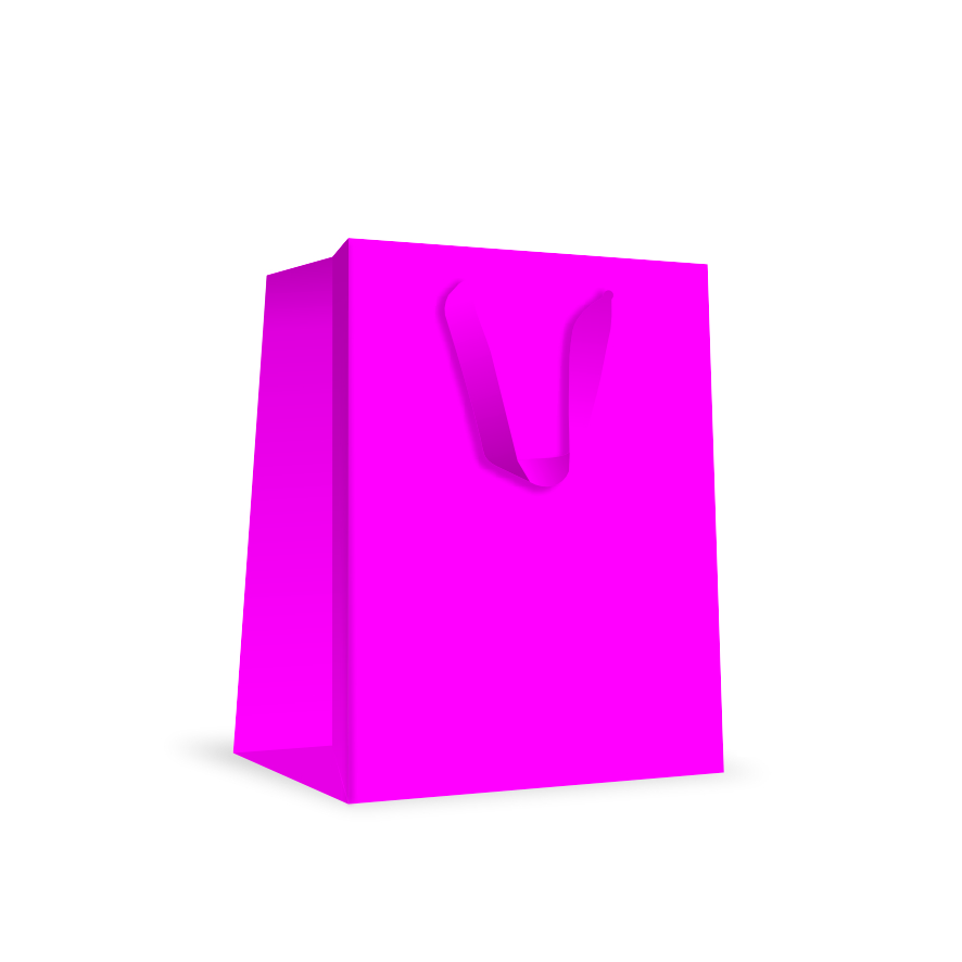 MFL1 - Caixa PP com verniz e alça cetim - Rosa