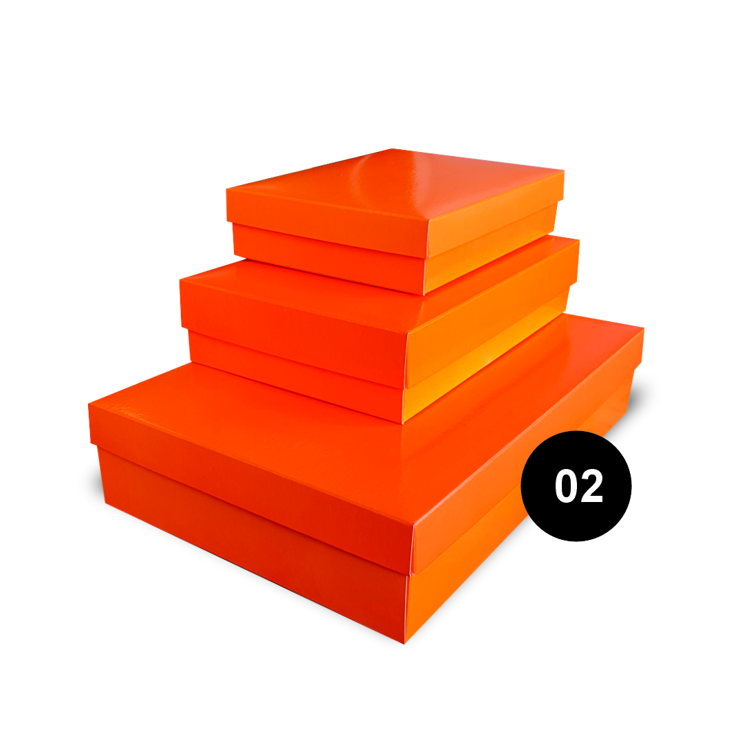 5500G - Caixa presente retangular gofrada G - Cor 02