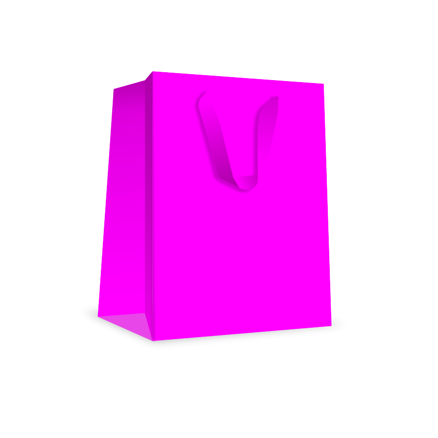 MFL29 - Sacola P com verniz e alça cetim - Rosa