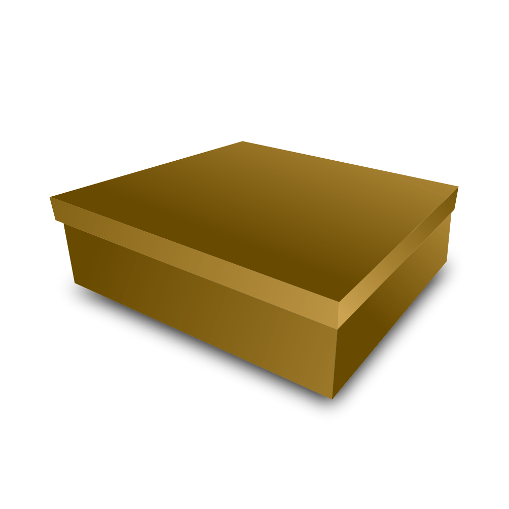 CPQGG - Caixa presente - Dourada