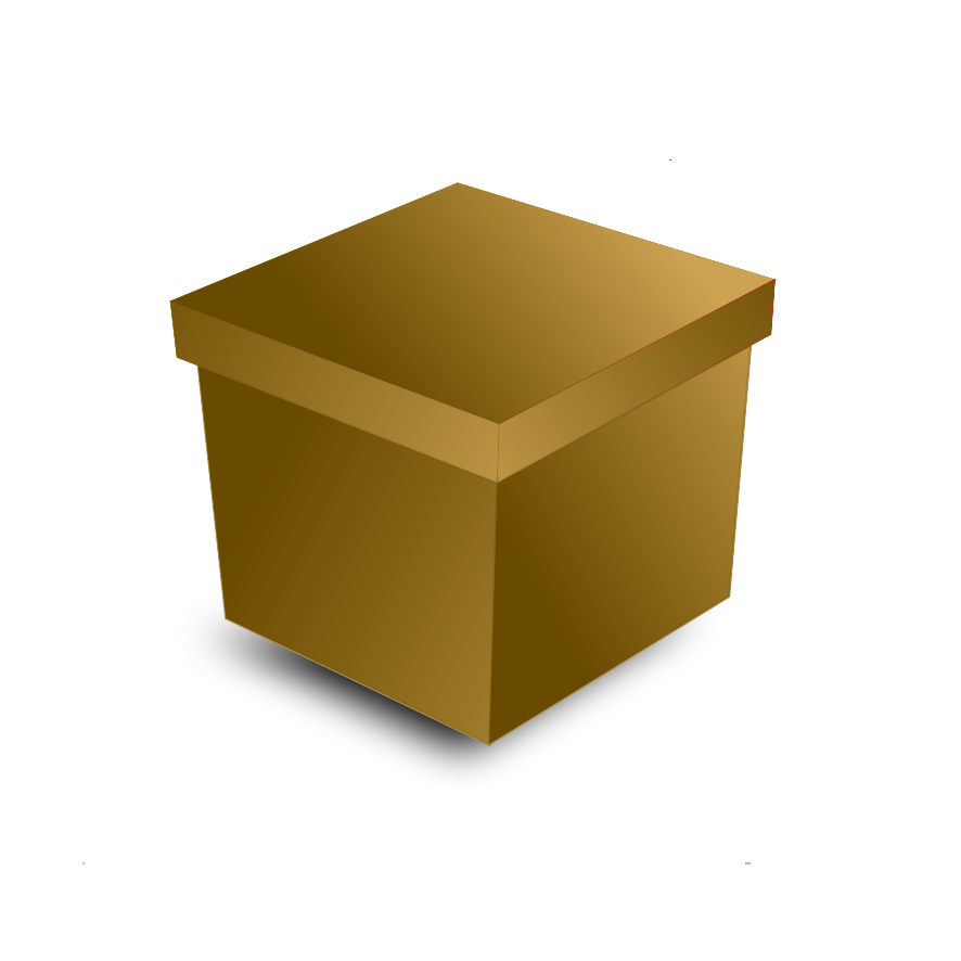 CCAG - Caixa cubo G - Dourada