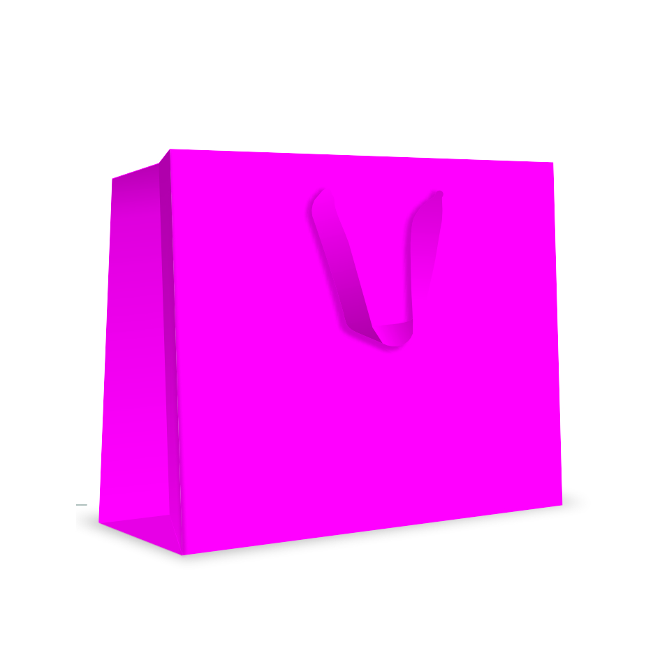 MFL37 - Sacola G com verniz e alça cetim - Rosa