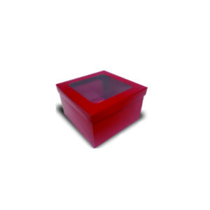 3008MV - Caixa com Visor - Vermelha