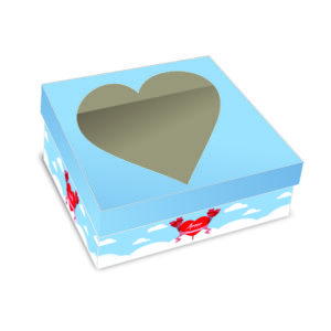 MN42 - Caixa Coração Vazado - Cor 4